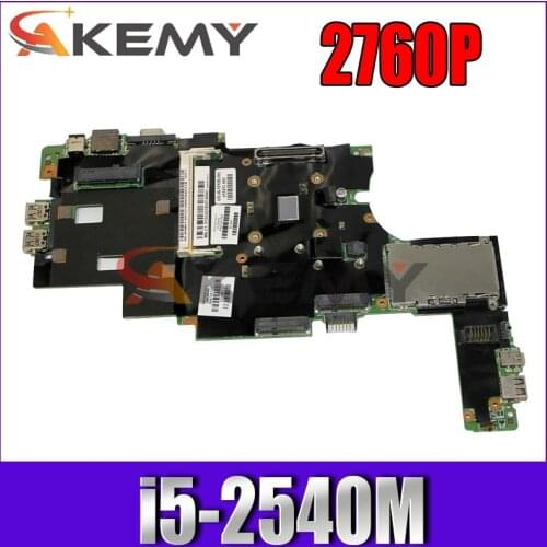 AKemy 649747-001 649747-501 Laptop motherboard For HP Elitebook 2760P Core SR046 I5-2540M Mainboard 10299-2 QM67