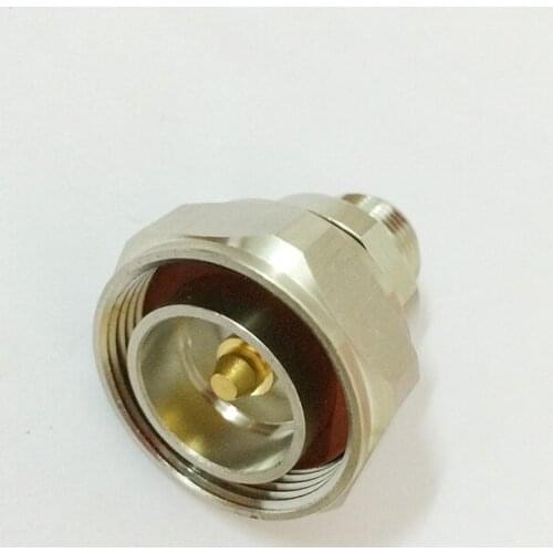 ALLISHOP L29 7/16 DIN Male Plug to N-Type Female Jack Straight RF Coax Adapter Connector #Rocheuk