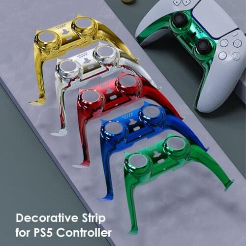 Decorative Strip for SONY PlayStation 5 Controller Joystick Handle PC Strip For PS5 Gamepad Controle Replacement Shell Cover