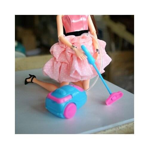 G05-X4467 children baby gift Toy 1:12 Dollhouse mini Furniture Miniature rement- blue color vacuum cleaner 1pcs