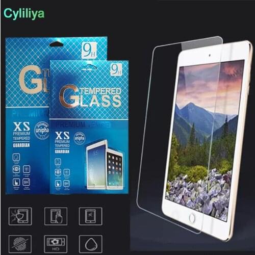 For ipad 2 3 4 5 6 Pro 10.5 Mini Mini 4 Tempered Glass Anti-Scratch 0.3MM Screen Protector New Film with Paper Retail Package