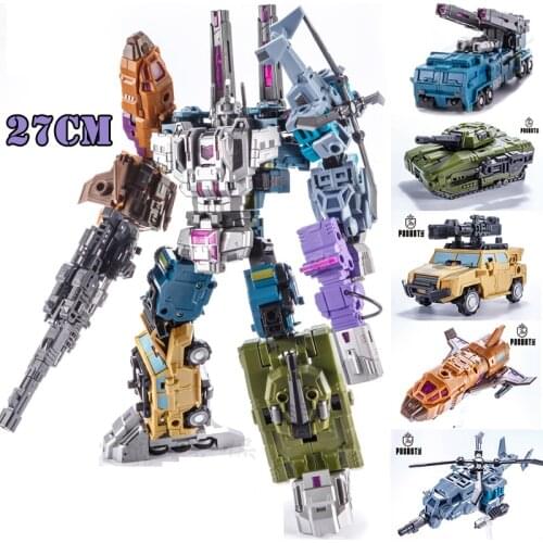 Transformation Bruticus 5 IN 1 G1 PT05 PT-05 Oversize 27CM Anime Action Figure Robot Combination Deformed Collection Toys Gifts