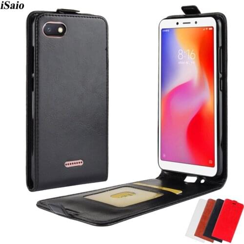 For Xiaomi Redmi 6A Flip Case Leather Cover Xiami Xiomi Redmi 6A Redmi6A Phone Cover Soft TPU Shell with Card Holder Capa Coque