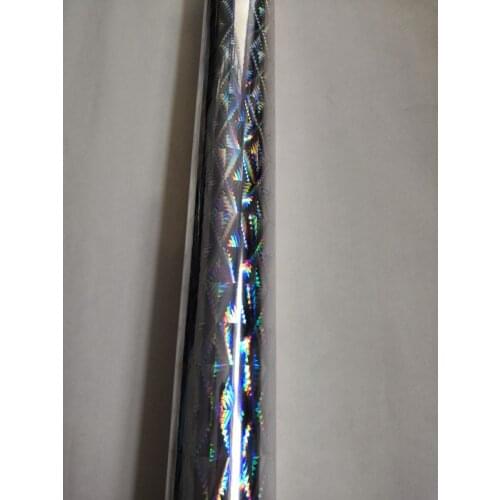 Hot stamping foil holographic foil silver lozenge pattern B12 hot press on paper or plastic heat transfer film