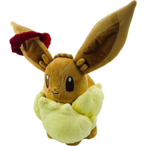 Original Pokemon Film large Extremely JuHua Eevee Plush Toy 35cm A Nice Present For The Children Birthday Christmas