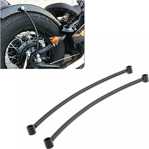 Pair Rear Fender Rail Support Bracket Mount Holder for Cruiser Cafe Bobber