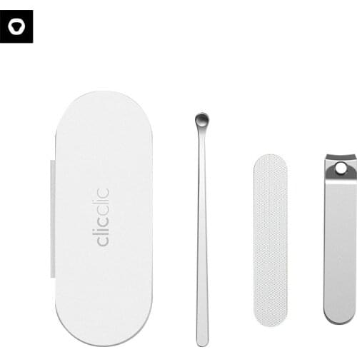 Youpin HOTO Clic Stainless Steel Nail Clippers set With Anti-splash cover Trimmer Pedicure Care Nail Clippers Professional File