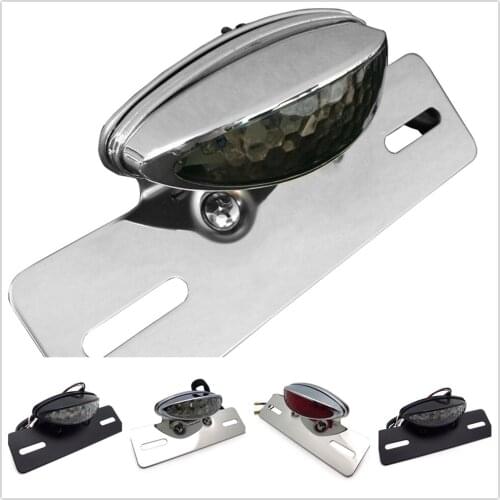 Motorcycle SMOKE Brake Tail Light Turn Signal License Plate Holder Cafe Racer AT Aftermarket Free Shipping Motorcycle Parts