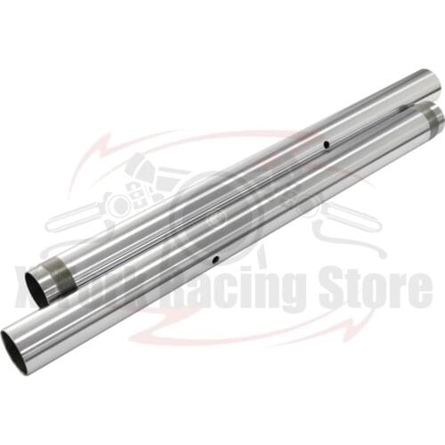 Motorbike Front Fork Pipes Bars Silver Pair For Yamaha FZ8 2013-2015 2014 Inner Fork Tubes