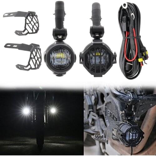 Motocycle Fog Lights For BMW Suzuki Honda Motorcycle LED Auxiliary Fog Light Driving Lamp Passing Lights For BMW R1200GS/ADV