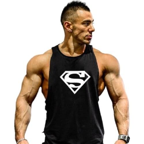 Men Tank Top Fitness Bodybuilding Stringers Tank Vest Singlet Sleeveless Shirt Clothing Tops