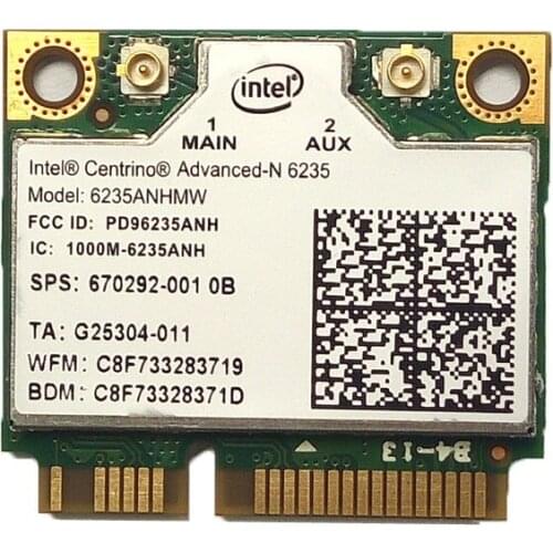 New Wireless Card For Intel Advanced-N 6235 6235AN HMW 300Mbps Wifi For Bluetooth 4.0 2.4G/5GHz
