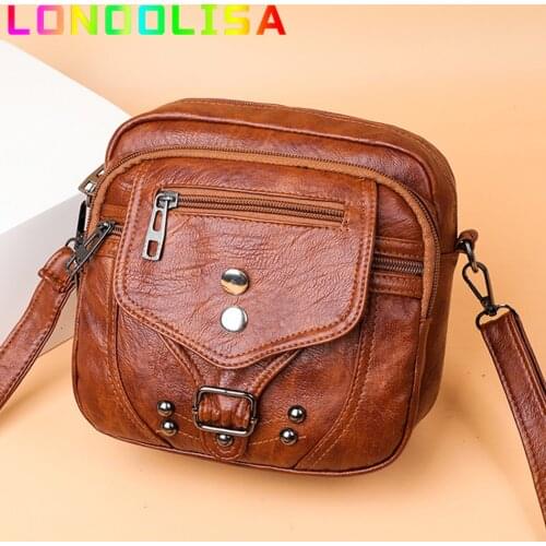 Sac Crossbody Bags For Women 2020 Leather Shoulder Bag Sac A Main Femme Handbag Zipper Bolsa Round Women Messenger Bag Designer