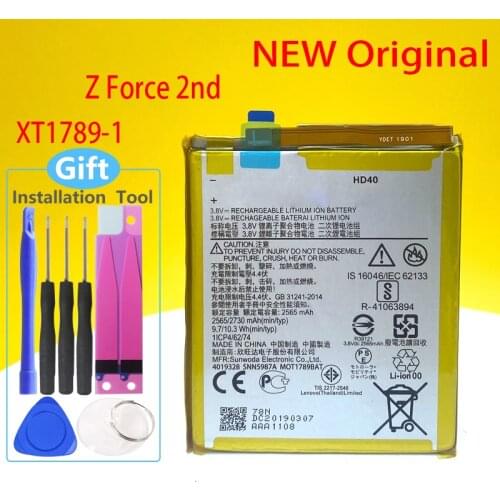 New Original 2730mAh HD40 Battery For Motorola Moto Z Force 2nd Moto Z Force 2nd gen Moto Z2 Force XT1789-1 SNN5987A Phone