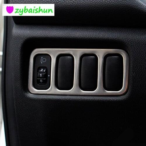Stainless Steel Trim Side-beam button Decoration for Mitsubishi ASX 2011-2013