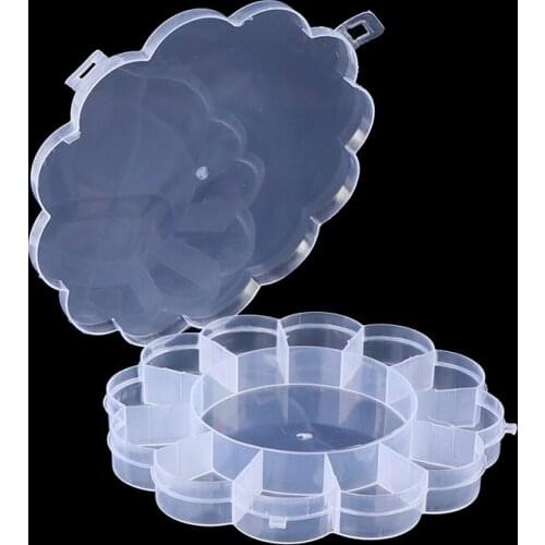 White Pink Cheap DIY Plastic lots Adjustable Jewelry Storage Box Case Craft Organizer Beads Container for joyeros organizador