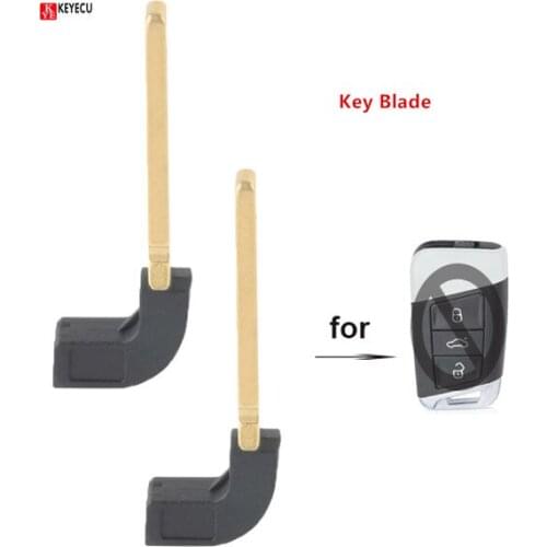 Keyecu 2pcs/lot New Replacement Remote Insert Key Fob for Volkswagen Passat B8, Magotan Superb A7 2017-2018