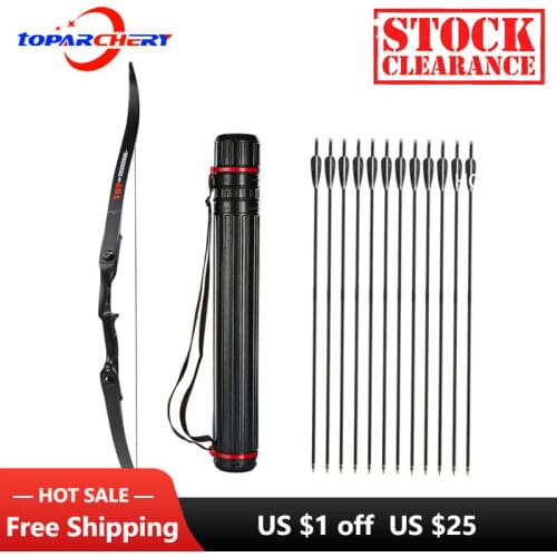 56inch Recurve Bow Hunting Archery Bow For Adults Beginner Archery Hunting Shooting Target Practice 30-50Lbs