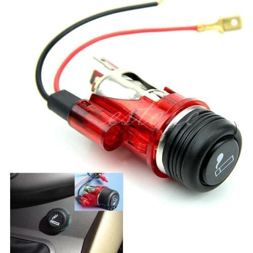 New 12V Waterproof Car Motorcycle Cigarette Lighter Power Socket Plug Outlet Q9QD