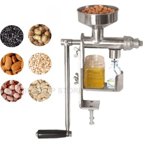 Manual Oil Press Machine Household Oil Extractor Peanut Nuts Seeds Oil Press Machine