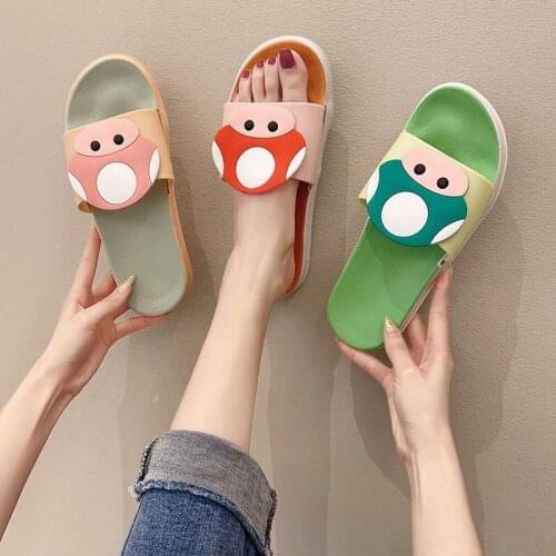 Slippers women Summer 2021 fashion Womens Indoor Bathroom Slippers cute Slides for women Cartoon Patterns Girls Shoes TX298