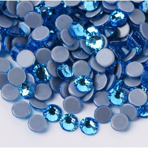 Glass Hot Fix Rhinestones 4A Clear Crystal Strass Hotfix Rhinestone for Clothes Nail Garment Stones and Crystals Glitter Iron on