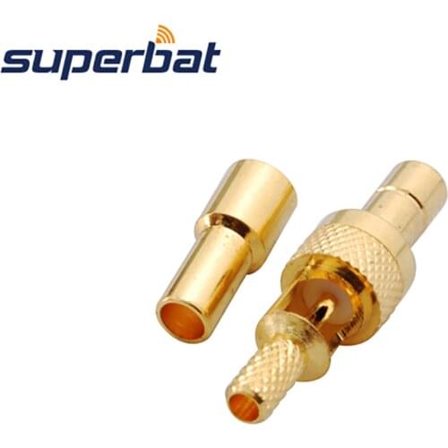 Superbat SMB Crimp Plug RF Coaxial Connector for Cable RG178 RG174 1.13mm 50 Ohm