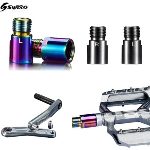 SWTXO 1 Pair 13mm Mountain Bicycle Pedal Extender Aluminum Alloy Widen MTB Bike Extension Shaft Cycling Riding Equipment