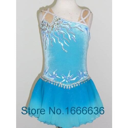 Deep Pink Ice Skating Dress AB Crystals