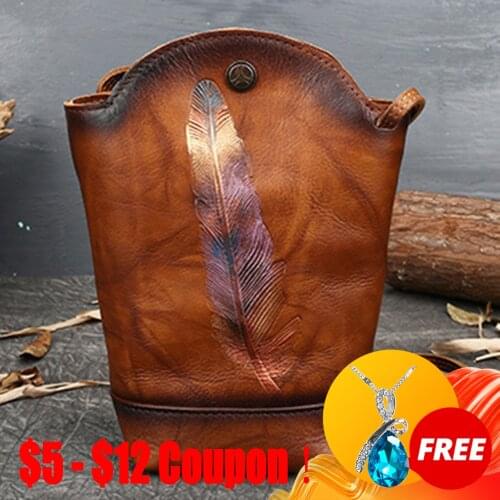 CGA Vintage 2021 New First Layer Cow Leather Shoulder Bags Solid Color Hasp Small For Women Bag Leisure Cowhide Messenger Bag