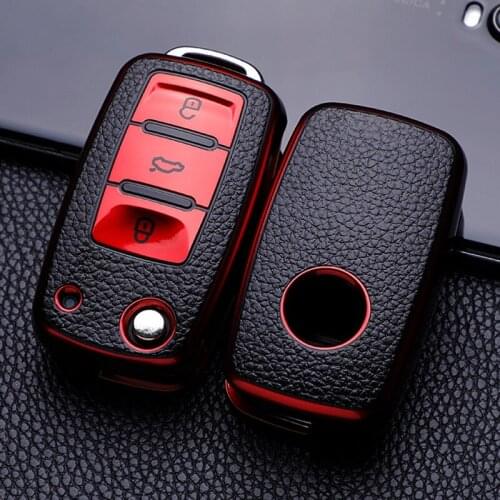 High Quality TPU Key Case For Vw Volkswagen Polo Tiguan Passat B5 B6 B7 Golf 4 5 6 Mk6 Jetta Lavida For Skoda Octavia Car Cover