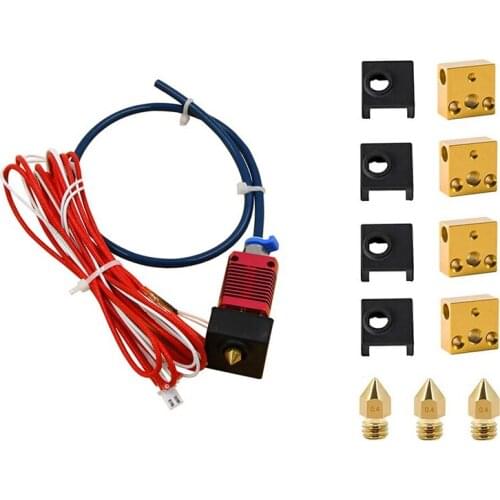 Upgrades Parts embled Extruder Hotend with Capricorn Bowden PTFE Tubing,0.4mm Nozzle for Ender 3 /Ender 3 Pro