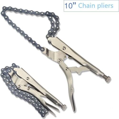 10 Inch Steel Vigorously Flat Pliers Hand Tools with Smooth Handle and Round Clamp Mouth Fast Fixing Clamp