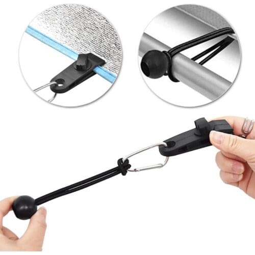 10pcs/set Tent Clip Tarp Clips Clamp Awning Set Car Boat Cover Outdoor Tent Tie Down Urgent Snap Fixed Plastic Clip