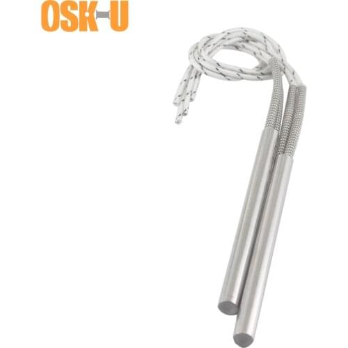 2PCS Electric Cartridge Heaters Element 10mm Tube Diameter 220V Single-End Heating Pipe for Core Shooter 250/300/350/400W