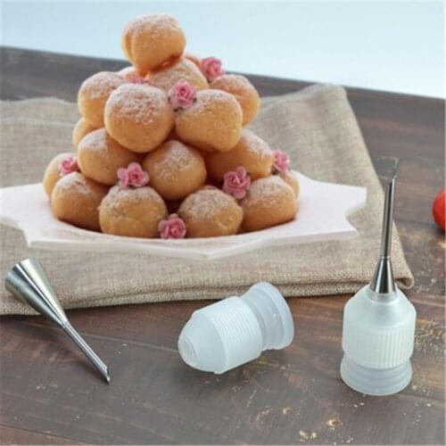 2PCS/Set Cream Puff Tool Piping Tube Tip Sets Baking Cream Butter Tools DIY Kitchen Accessories