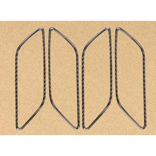 4Pcs/set Carbon Fiber Car Interior Door Handle Bowl Frame Trim Stickers Fit For Audi A3 2013-2017 Car-styling Cover