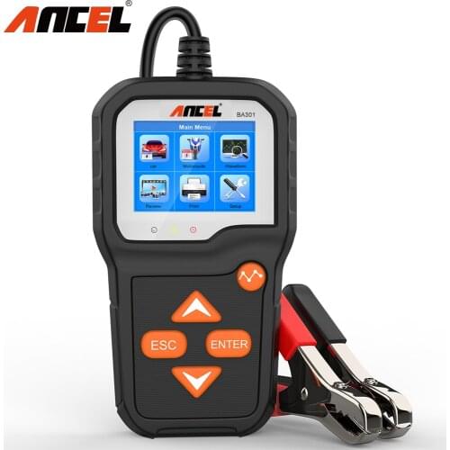 Ancel BA301 car battery testing 6-12V motorcycles charging tools Car Quick Cranking Charging Circut Tester PK KW600 BA201 BA101