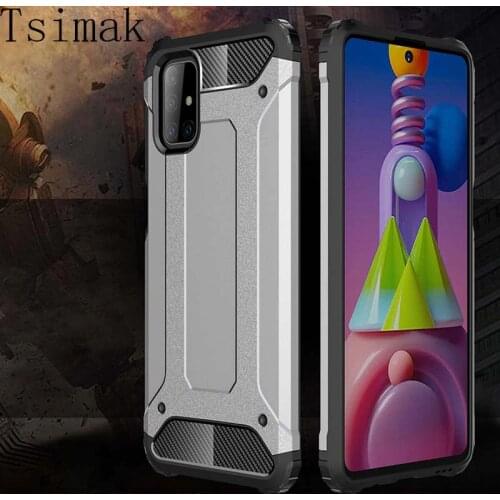 Armor Case For Samsung M11 M21 M31 M51 M30S M31S Cover for Galaxy S21 Ultra S20 Plus FE A31 A41 A51 A71 A32 A42 A52 A72 5G A21S