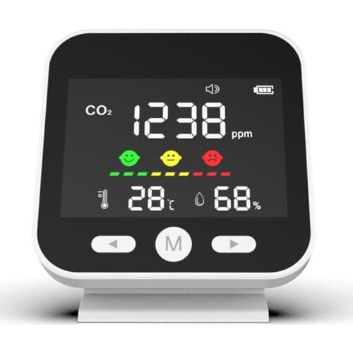 Domestic Use Carbon Dioxide Detector CO2 Concentration Ambient Temperature And Humidity Tester Carbon Dioxide Detector