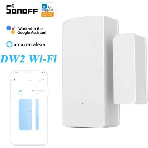SONOFF DW2 Smart Home WiFi Safe Door Window Sensor Alarm Automation Security Lock Detector work with eWelink APP