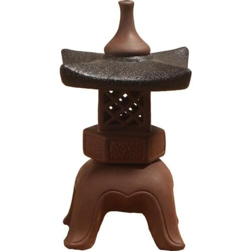 Ceramic Incense Burner Buddha Incense Waterfall Backflow Incense Burner Creativity Buddhism Temple Incense Holder Led Censer