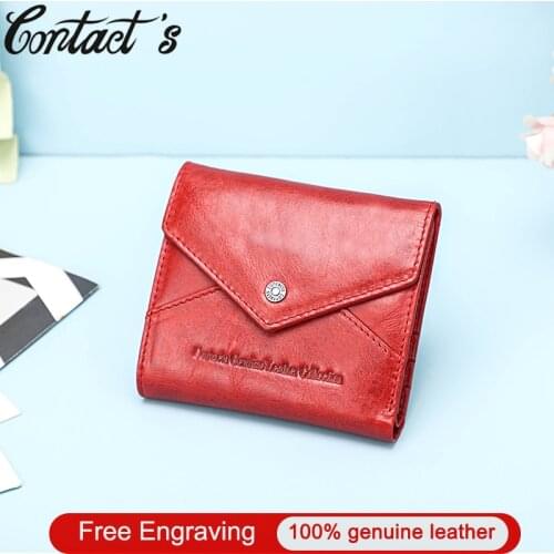 Engraving Wallet Rfid Women Mini Purses Genuine Leather Ladies Customized Wallets Short Clutch Coin Purse Luxury Money Bag