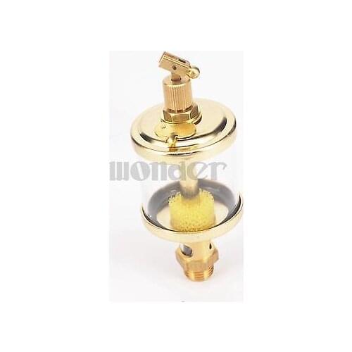 1/4" BSP Male x 1-1/2" Outer Diameter Brass Sight Gravity Drip Feed Oiler Lubricator Oil Cup For Hit Miss Engine