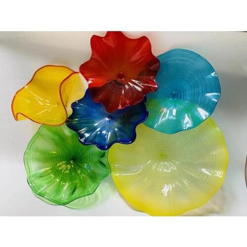 Fashion Murano Glass Decorative Plates Modern Murano Glass Wall Art Decor