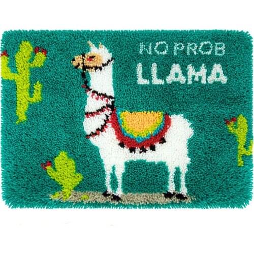 Tapestry Kits Latch Hook Rug Kits Carpet Embroidery Latch Hook Rug Needlework DIY Rugs Hook Rug Point Rug Cactus Home Decoration