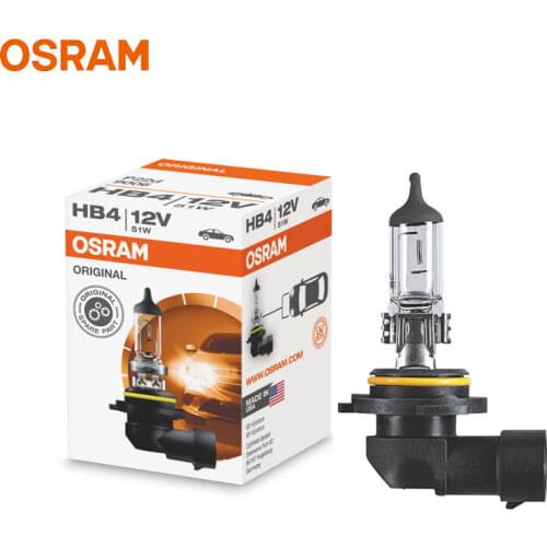 OSRAM HB4 9006 12V 51W 3200K P22d ORIGINAL Car Halogen Light OEM Bulb Standard Auto Lamps For Chevrolet Mazda BMW 1X