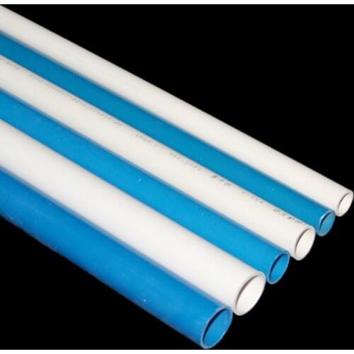 Plastic Outer diameter 20mm 25mm 32mm PVC Pipe 48-50cm length Water Pipe Garden Irrigation Drainage Tube 2 Pc