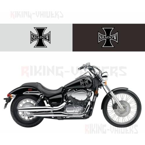 Custom Cross Decals Fuel Tank Stickers Fender Sticker For Honda Shadow NV400 VLX600 VT600 VT750 VT1100