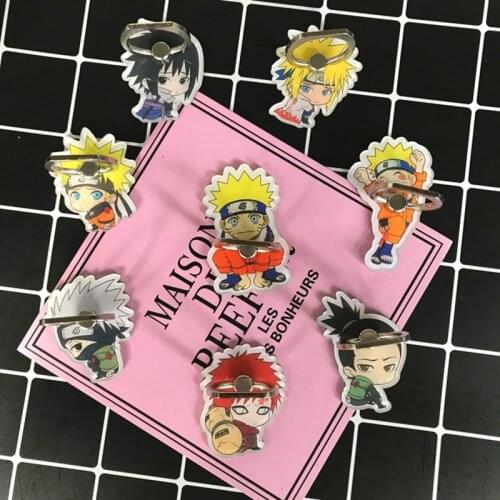 Koteta Anime Hot Uzumaki Hot Model Figure 360 Degree Metal Finger Ring Mobile Phone Smartphone Stand Holder For Iphone